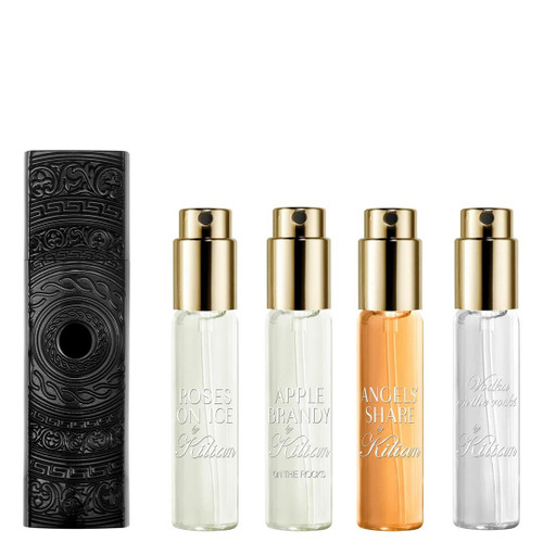 KILIAN THE LIQUORS 4 X 0.25 EAU DE PARFUM SPRAY DISCOVERY SET: ROSES ON ICE + APPLE BRANDY ON THE ROCKS + ANGELS SHARE + VODKA ON THE ROCKS