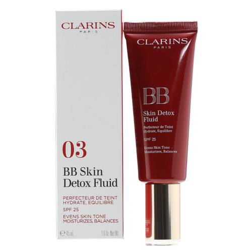 CLARINS BB SKIN DETOX FLUID 1.5 SPF 25 CREAM 03 DARK CLARINS BB SKIN DETOX FLUID 1.5 SPF 25 CREAM 03 DARK