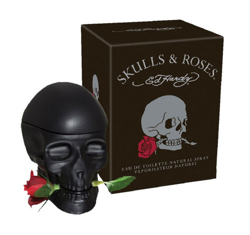 ED HARDY SKULLS & ROSES 2.5 EAU DE TOILETTE SPRAY FOR MEN