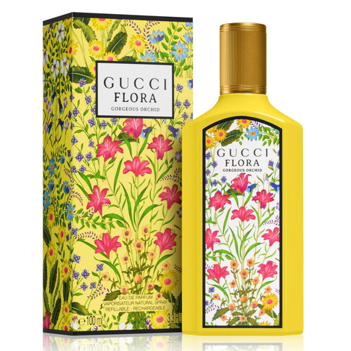 GUCCI FLORA GORGEOUS ORCHID 3.3 EAU DE PARFUM SPRAY FOR WOMEN REFILLABLE