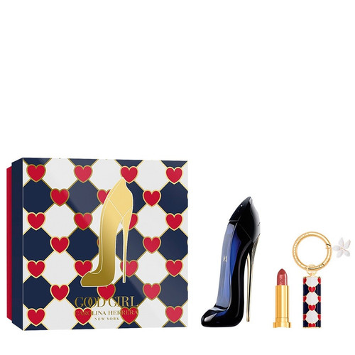 CAROLINA HERRERA GOOD GIRL 2 PCS SET: 1.7 EAU DE PARFUM SPRAY + 0.12 CREAMY SHEER LIPSTICK