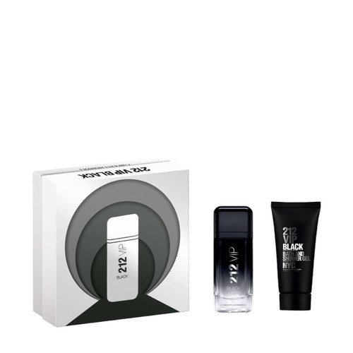 212 VIP BLACK 2 PCS SET FOR MEN: 3.3 EAU DE PARFUM + 3.3 SHOWER GEL