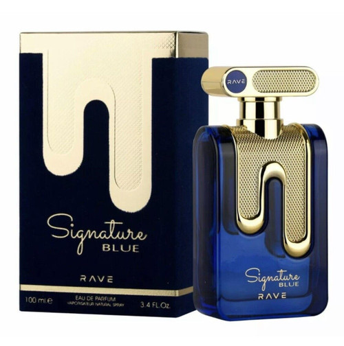 LATTAFA RAVE SIGNATURE BLUE 3.4 EAU DE PARFUM SPRAY LATTAFA RAVE SIGNATURE BLUE 3.4 EAU DE PARFUM SPRAY