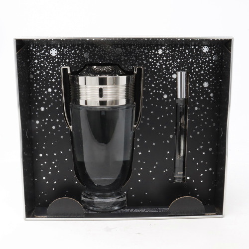 PACO RABANNE INVICTUS 2 PCS SET FOR MEN: 6.7 EAU DE TOILETTE SPRAY + 0.34 EAU DE TOILETTE SPRAY.