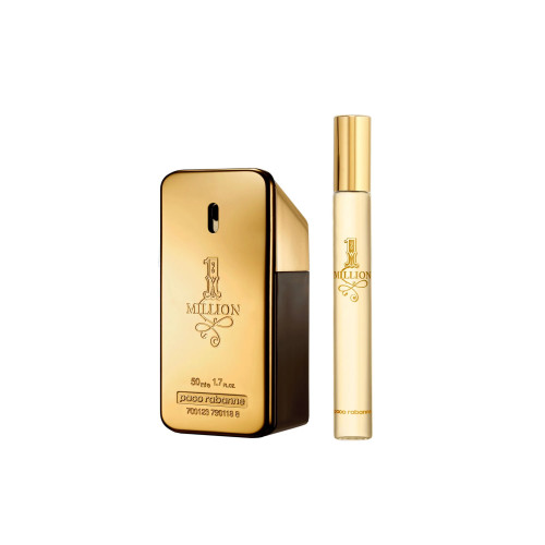 PACO RABANNE ONE MILLION 2 PCS SET: 1.7 EAU DE TOILETTE SPRAY + 0.34 EAU DE TOILETTE SPRAY PACO RABANNE ONE MILLION 2 PCS SET: 1.7 EAU DE TOILETTE SPRAY + 0.34 EAU DE TOILETTE SPRAY