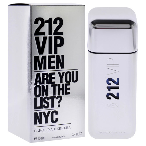 CAROLINA HERRERA 212 VIP MEN 3.4 EAU DE TOILETTE SPRAY FOR MEN