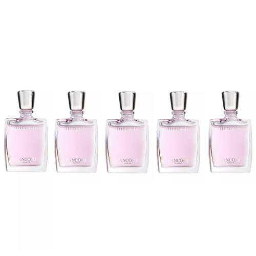 LANCOME MIRACLE 5 PCS MINI SET FOR WOMEN: MIRACLE 5 X 0.16 OZ EAU DE PARFUM SPLASH
