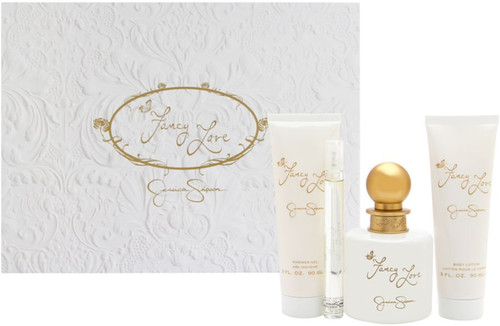 JESSICA SIMPSON FANCY LOVE 4 PCS SET FOR WOMEN: 3.4 EAU DE PARFUM SPRAY + 0.34 EAU DE PARFUM SPRAY + 3 OZ BODY LOTION + 3 OZ BATH & SHOWER GEL JESSICA SIMPSON FANCY LOVE 4 PCS SET FOR WOMEN: 3.4 EAU DE PARFUM SPRAY + 0.34 EAU DE PARFUM SPRAY + 3 OZ BODY LOTION + 3 OZ BATH & SHOWER GEL