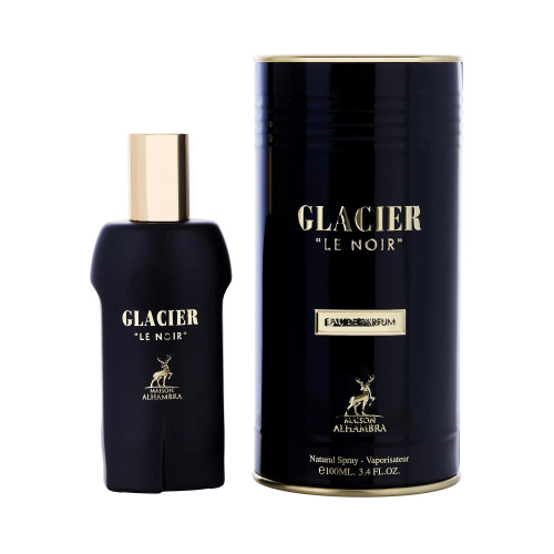 LATTAFA ALHAMBRA GLACIER LE NOIR 3.4 EAU DE PARFUM SPRAY FOR MEN