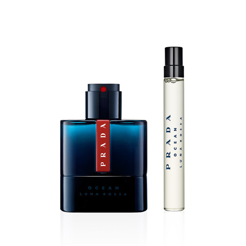 PRADA LUNA ROSSA OCEAN 2 PCS SET FOR MEN: 3.3 EAU DE TOILETTE SPRAY REFILLABLE + 0.33 EAU DE TOILETTE SPRAY REFILLABLE PRADA LUNA ROSSA OCEAN 2 PCS SET FOR MEN: 3.3 EAU DE TOILETTE SPRAY REFILLABLE + 0.33 EAU DE TOILETTE SPRAY REFILLABLE