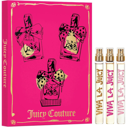 VIVA LA JUICY 3 * 0.33 EAU DE PARFUM SPRAY SET FOR WOMEN: GOLD COUTURE + VIVA LA JUICY + VIVA LA JUICY SUCRE VIVA LA JUICY 3 * 0.33 EAU DE PARFUM SPRAY SET FOR WOMEN: GOLD COUTURE + VIVA LA JUICY + VIVA LA JUICY SUCRE