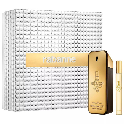 PACO RABANNE ONE MILLION 2 PCS SET FOR MEN: 3.4 EAU DE TOILETTE SPRAY + 0.68 EAU DE TOILETTE SPRAY PACO RABANNE ONE MILLION 2 PCS SET FOR MEN: 3.4 EAU DE TOILETTE SPRAY + 0.68 EAU DE TOILETTE SPRAY