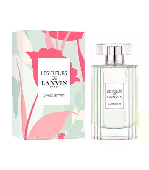 LANVIN SWEET JASMIN LES FLEURS DE LANVIN 3 OZ EAU DE TOILETTE SPRAY FOR WOMEN LANVIN SWEET JASMIN LES FLEURS DE LANVIN 3 OZ EAU DE TOILETTE SPRAY FOR WOMEN