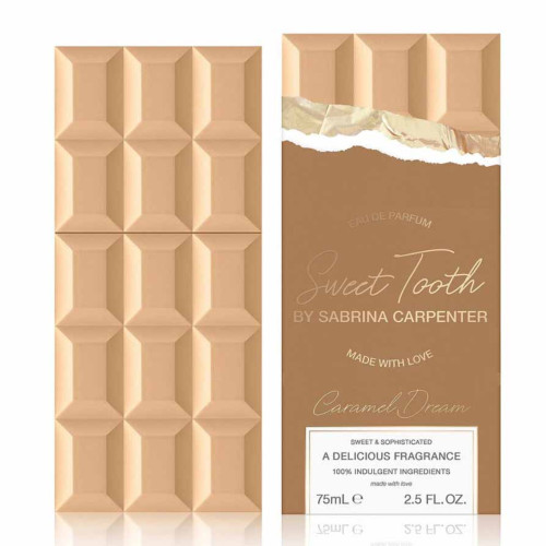 SABRINA CARPENTER SWEET TOOTH CARAMEL DREAM 2.5 EAU DE PARFUM SPRAY FOR WOMEN SABRINA CARPENTER SWEET TOOTH CARAMEL DREAM 2.5 EAU DE PARFUM SPRAY FOR WOMEN