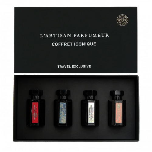 L'ARTISAN PARFUMEUR 4 * 5 ML MINI SET: PASSAGE D'ENFER EAU DE TOILETTE + UN AIR DE BRETAGNE EAU DE PARFUM + LA CHASSE AUX PAPILLIONS EAU DE TOILETTE + MEMOIRE DE ROSES EAU DE PARFUM