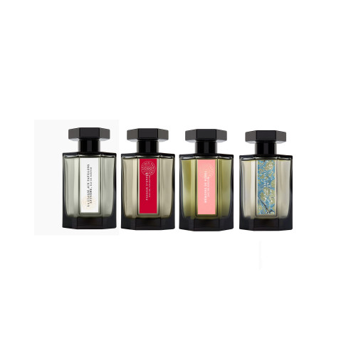 L'ARTISAN PARFUMEUR 4 * 5 ML MINI SET: PASSAGE D'ENFER EAU DE TOILETTE + UN AIR DE BRETAGNE EAU DE PARFUM + LA CHASSE AUX PAPILLIONS EAU DE TOILETTE + MEMOIRE DE ROSES EAU DE PARFUM