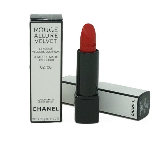 CHANEL ROUGE ALLURE VELVET 0.12 LUMINOUS MATTE LIP COLOUR #02:00