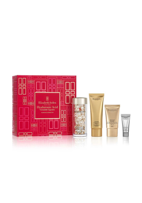 ELIZABETH ARDEN SKINCARE 4 PCS SET: 60 PCS RETINOL CERAMIDE SKIN RENEWAL SERUM CAPSULES + CERAMIDE PURIFYING 1.7 CREAM CLEANSER + ADVANCED CERAMIDE LIFT AND FIRM 0.5 DAY CREAM + 0.17 SKIN RENEWAL BOOSTER ELIZABETH ARDEN SKINCARE 4 PCS SET: 60 PCS RETINOL CERAMIDE SKIN RENEWAL SERUM CAPSULES + CERAMIDE PURIFYING 1.7 CREAM CLEANSER + ADVANCED CERAMIDE LIFT AND FIRM 0.5 DAY CREAM + 0.17 SKIN RENEWAL BOOSTER