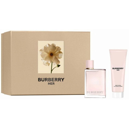 BURBERRY HER 2 PCS SET: 1.6 EAU DE PARFUM SPRAY + 2.5 BODY LOTION..