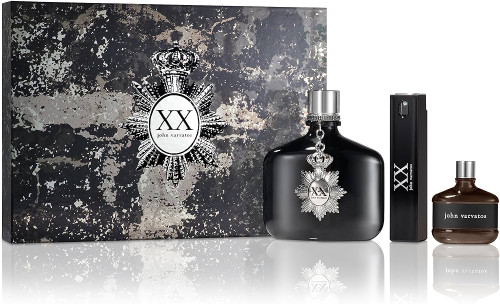 JOHN VARVATOS XX 3 PCS SET: 4.2 EAU DE TOILETTE SPRAY + 0.5 EAU DE TOILETTE + 0.57 EAU DE TOILETTE SPRAY