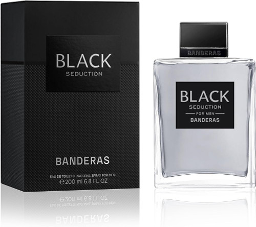 ANTONIO BANDERAS BLACK SEDUCTION 6.8 EAU DE TOILETTE SPRAY FOR MEN.