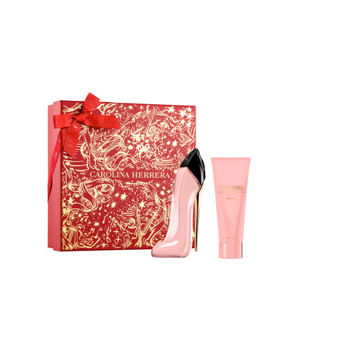 CAROLINA HERRERA GOOD GIRL BLUSH 2 PCS SET: 2.7 EAU DE PARFUM SPRAY + 3.4 BODY LOTION.