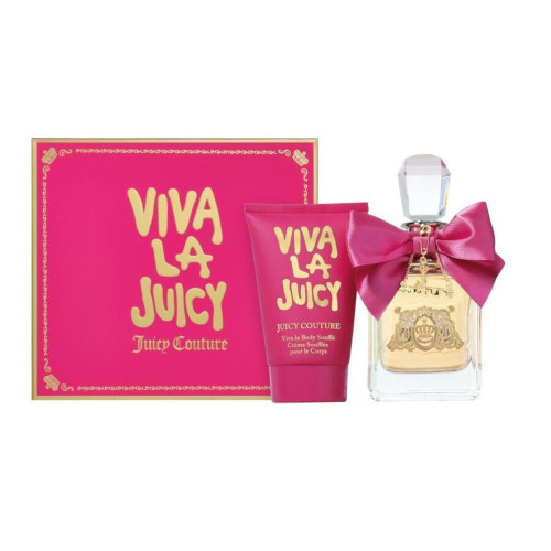 VIVA LA JUICY 2 PCS SET FOR WOMEN: 3.4 EAU DE PARFUM SPRAY + 4.2 BODY SOUFFLE