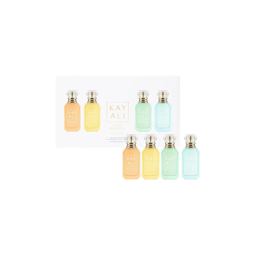 KAYALI VACAY IN A BOTTLE 4 * 10 ML EAU DE PARFUM MINI SET: MAUI + MALDIVES + CAPRI + MARRAKESH