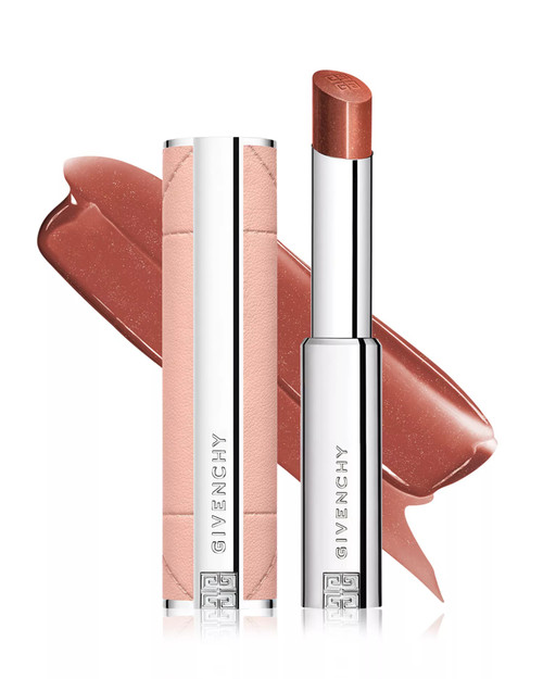 GIVENCHY ROSE PERFECTO SHINE 0.11 SERUM LIPSTICK #117 CHILLING BROWN