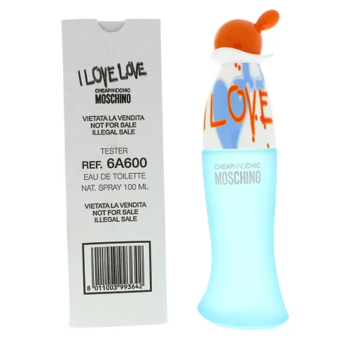 MOSCHINO I LOVE LOVE TESTER 3.4 EAU DE TOILETTE SPRAY FOR WOMEN