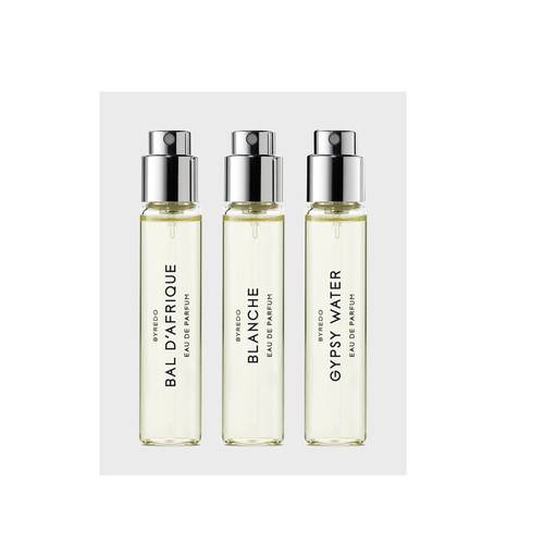 BYREDO LA SELECTION NOMADE 3 PCS SET: BAL D'AFRIQUE 0.4 EAU DE PARFUM TRAVEL SPRAY + BLANCHE 0.4 EAU DE PARFUM TRAVEL SPRAY + GYPSY WATER 0.4 EAU DE PARFUM TRAVEL SPRAY