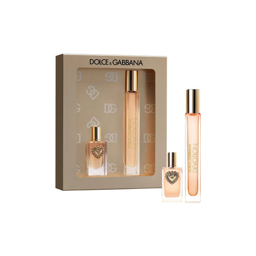 DOLCE & GABBANA DEVOTION 2 PCS SET FOR WOMEN: 0.33 EAU DE PARFUM SPRAY + 5 ML EAU DE PARFUM MINI