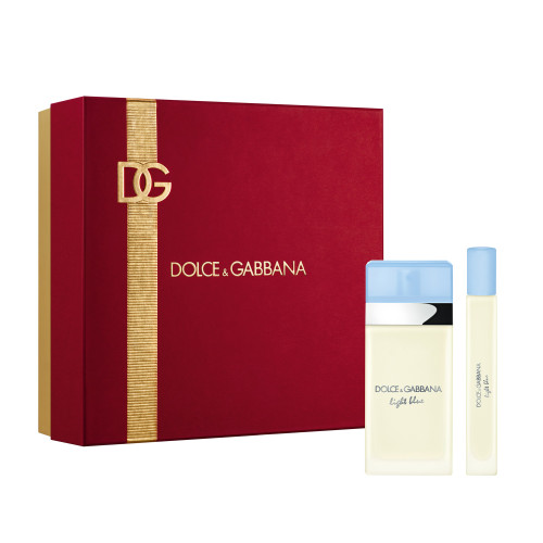 DOLCE & GABBANA LIGHT BLUE 2 PCS SET FOR WOMEN: 1.7 EAU DE TOILETTE SPRAY + 0.33 EAU DE TOILETTE SPRAY..