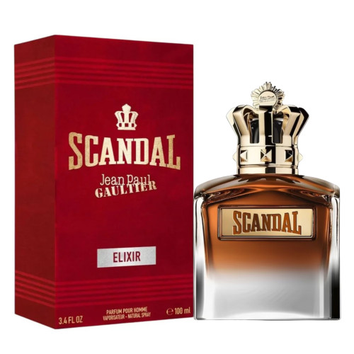 JEAN PAUL GAULTIER SCANDAL POUR HOMME 3.4 ELIXIR PARFUM SPRAY FOR MEN