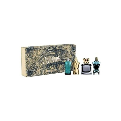 JEAN PAUL GAULTIER 4 PCS MINI SET FOR MEN: LE MALE 0.24 EAU DE TOILETTE + LE MALE ELIXIR 0.24 EAU DE PARFUM + SCANDAL 0.24 EAU DE TOILETTE + LE BEAU 0.24 EAU DE TOILETTE JEAN PAUL GAULTIER 4 PCS MINI SET FOR MEN: LE MALE 0.24 EAU DE TOILETTE + LE MALE ELIXIR 0.24 EAU DE PARFUM + SCANDAL 0.24 EAU DE TOILETTE + LE BEAU 0.24 EAU DE TOILETTE