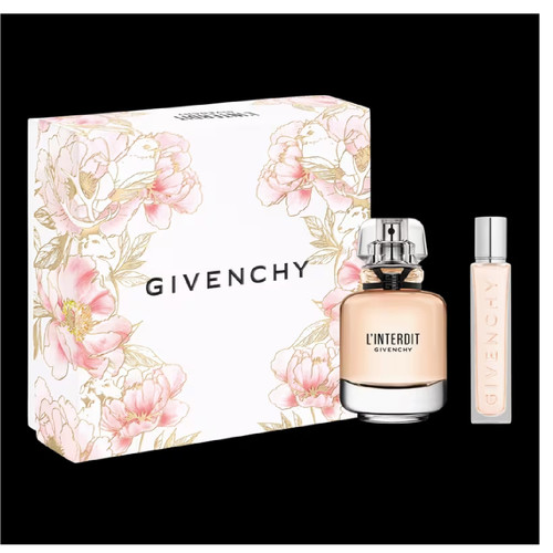 GIVENCHY L'INTERDIT 2 PCS SET FOR WOMEN: 1.7 EAU DE PARFUM SPRAY + 0.4 EAU DE PARFUM TRAVEL SPRAY