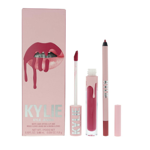 KYLIE JENNER MATTE LIP KIT #102 EXTRAORDINARY 2 PCS SET: 0.10 MATTE LIQUID LIPSTICK + 0.03 PENCIL LIP LINER