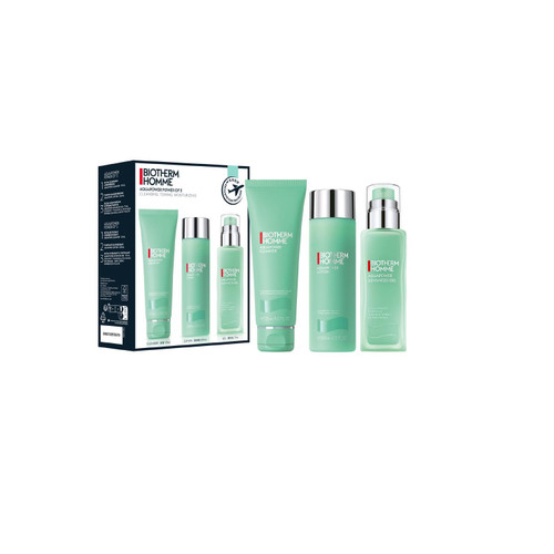 BIOTHERM AQUAPOWER CLASSIC 3 PCS SET FOR MEN: 2.5 ADVANCED GEL + 1.4 CLEANSER + 2.5 DEODORANT ROLL ON