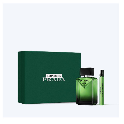 PRADA PARADIGME 2 PCS SET FOR MEN: 3.4 EAU DE PARFUM SPRAY + 0.34 EAU DE PARFUM TRAVEL SPRAY