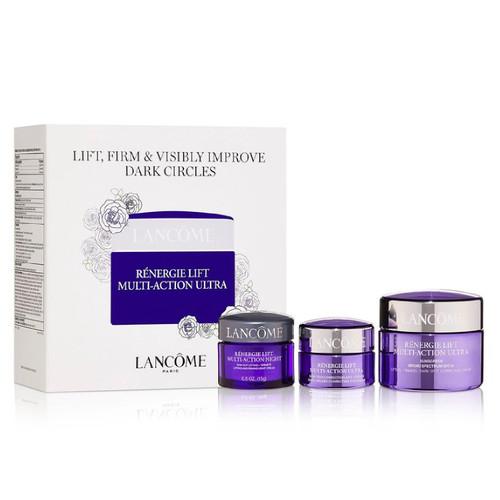 LANCOME RENERGIE MULTI-LIFT ULTRA 3 PCS SET FOR WOMEN: 1.7 RENERGIE LIFT MULTI ACTION DAY CREAM + 0.5 RENERGIE LIFT MULTI-ACTION TRAVEL CREAM + 0.34 GENIFIQUE YOUTH ACTIVATING CONCENTRATE