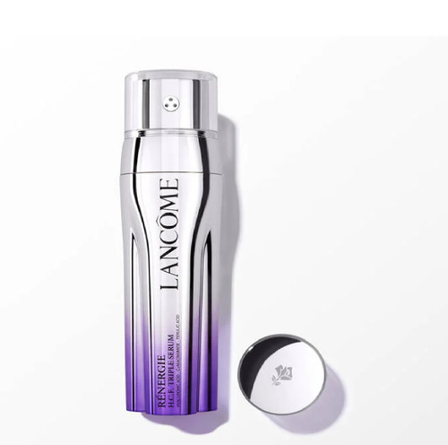 LANCOME RENERGIE MULTI-LIFT ULTRA 3 PCS SET FOR WOMEN: 1.7 TRIPLE SERUM + 0.5 HPN 300-PEPTIDE CREAM + TRAVEL POUCH
