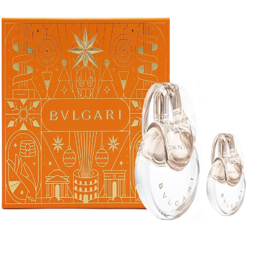 BVLARGI OMNIA CRYSTALLINE 2 PCS SET FOR WOMEN: 3.4 EAU DE PARFUM SPRAY + 0.5 EAU DE PARFUM TRAVEL SPRAY
