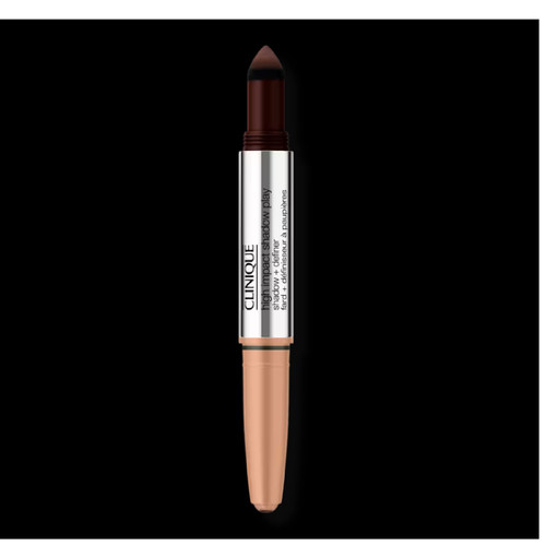 CLINIQUE 0.14 HIGH IMPACT SHADOW PLAY EYE SHADOW + DEFINER CAFE AU LAIT