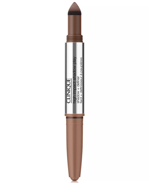 CLINIQUE 0.14 HIGH IMPACT SHADOW PLAY EYE SHADOW + DEFINER DOUBLE LATTE