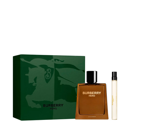 BURBERRY HERO 2 PCS SET: 3.3 EAU DE PARFUM SPRAY + 0.33 EAU DE PARFUM SPRAY