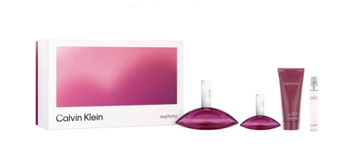 EUPHORIA 4 PCS SET FOR WOMEN: 3.3 EAU DE PARFUM SPRAY + 3.3 BODY LOTION + 0.33 EAU DE PARFUM SPRAY + 0.5 EAU DE PARFUM SPRAY