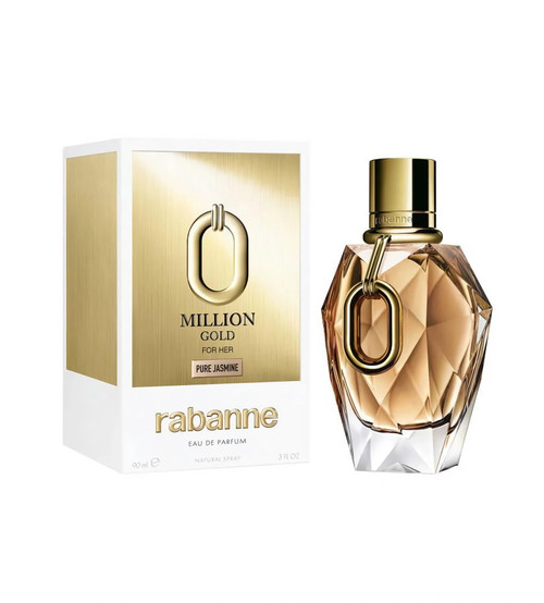 PACO RABANNE MILLION GOLD FOR HER PURE JASMINE 3 OZ EAU DE PARFUM SPRAY