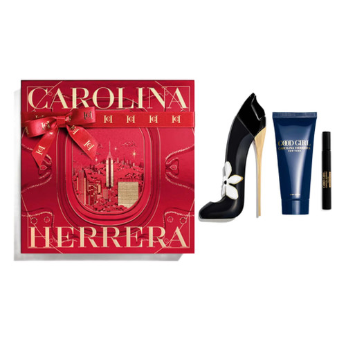 CAROLINA HERRERA GOOD GIRL JASMINE ABSOLUTE 3 PCS SET FOR WOMEN: 2.7 EAU DE PARFUM SPRAY + 0.34 EAU DE PARFUM SPRAY + 3.4 BODY LOTION