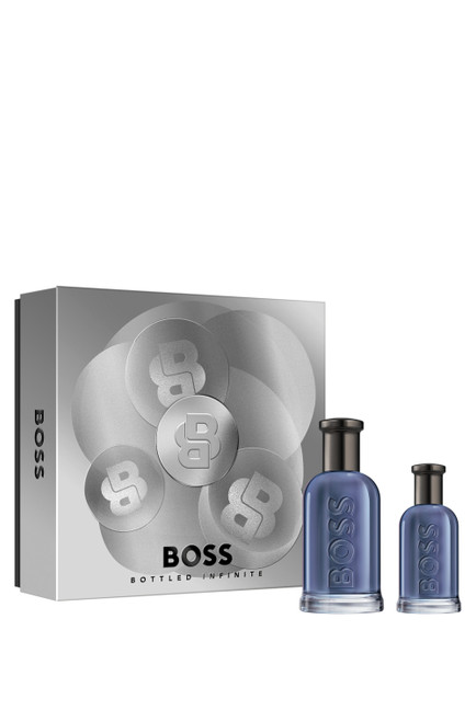 HUGO BOSS BOTTLED INFINITE 2 PCS SET FOR MEN: 3.3 EAU DE PARFUM SPRAY + 1 OZ EAU DE PARFUM SPRAY