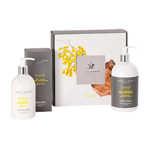 ACCA KAPPA GIALLO ELICRISO 2 PCS GIFT SET: 16.9 SHOWER GEL + 16.9 BODY LOTION